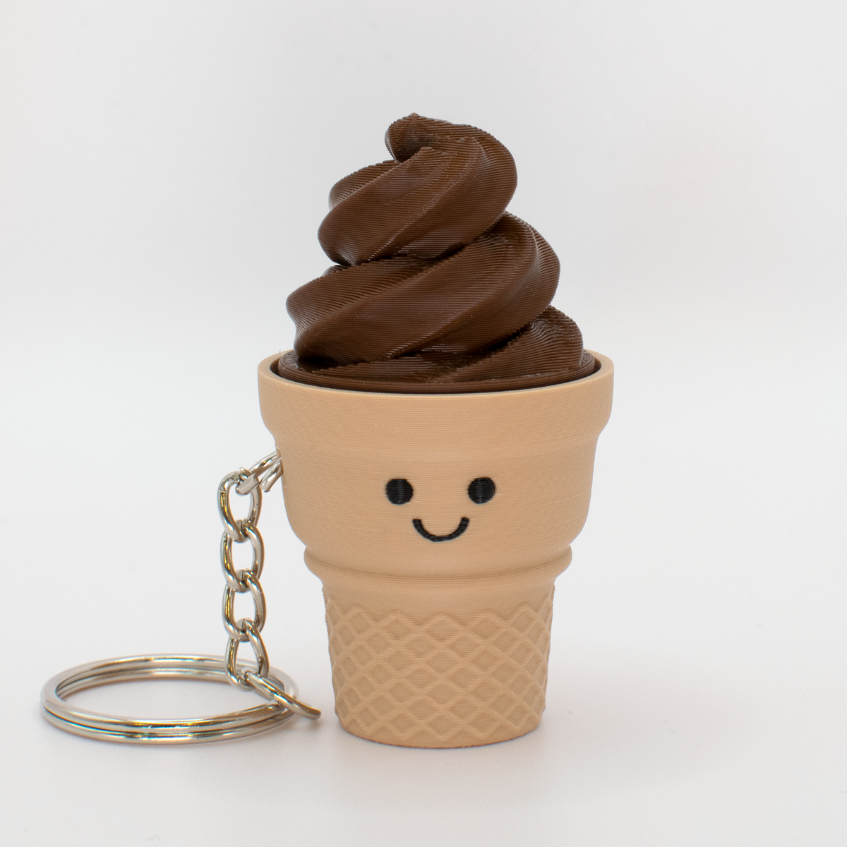 Soft Serve Ice Cream Fidget Clicker, chocolate