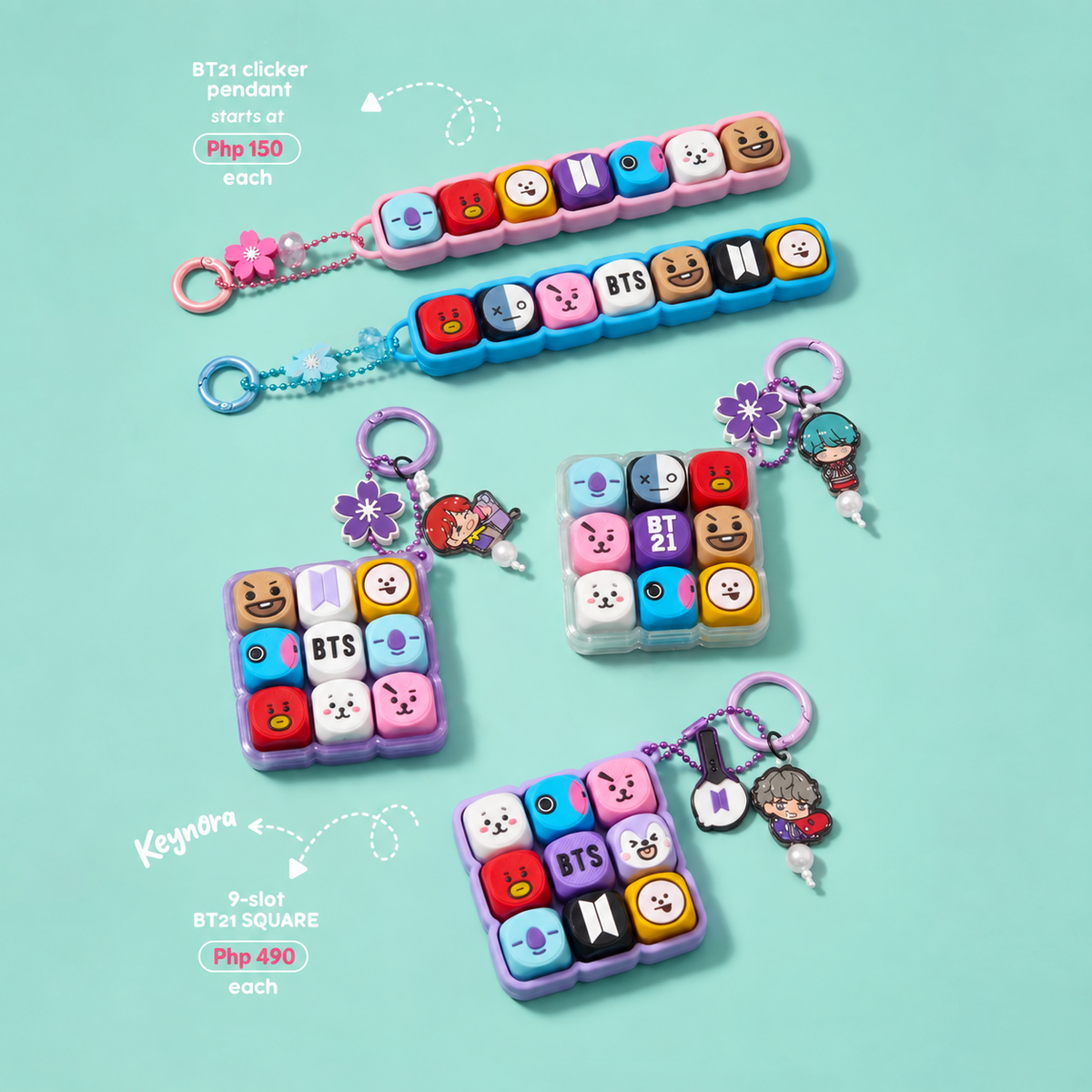 K-pop ARMY BTS Inspired Keychain