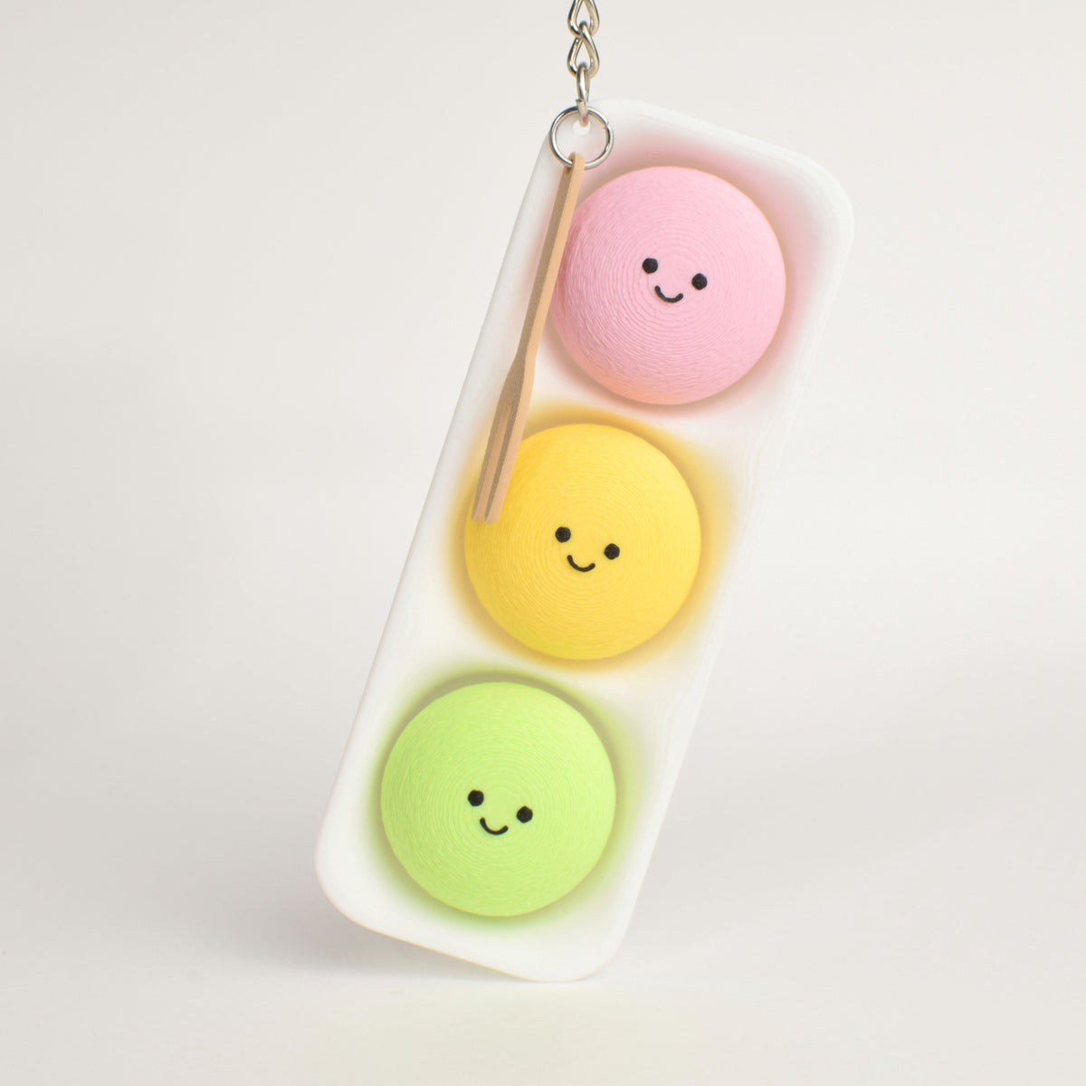 Mochi Ice Cream Fidget Clicker, on a keychain