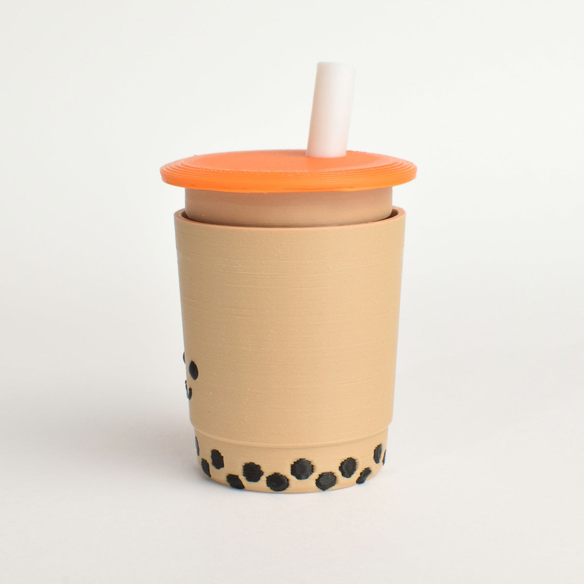 Bubble Tea Fidget Clicker, side view