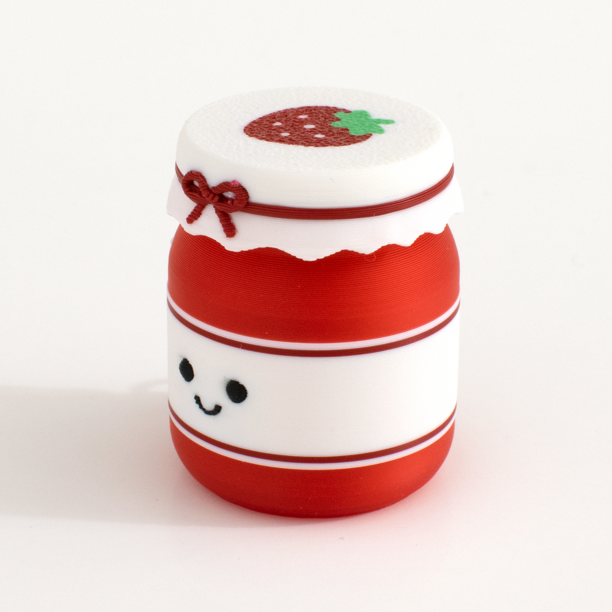 Strawberry Jam Jar Fidget Clicker, side view