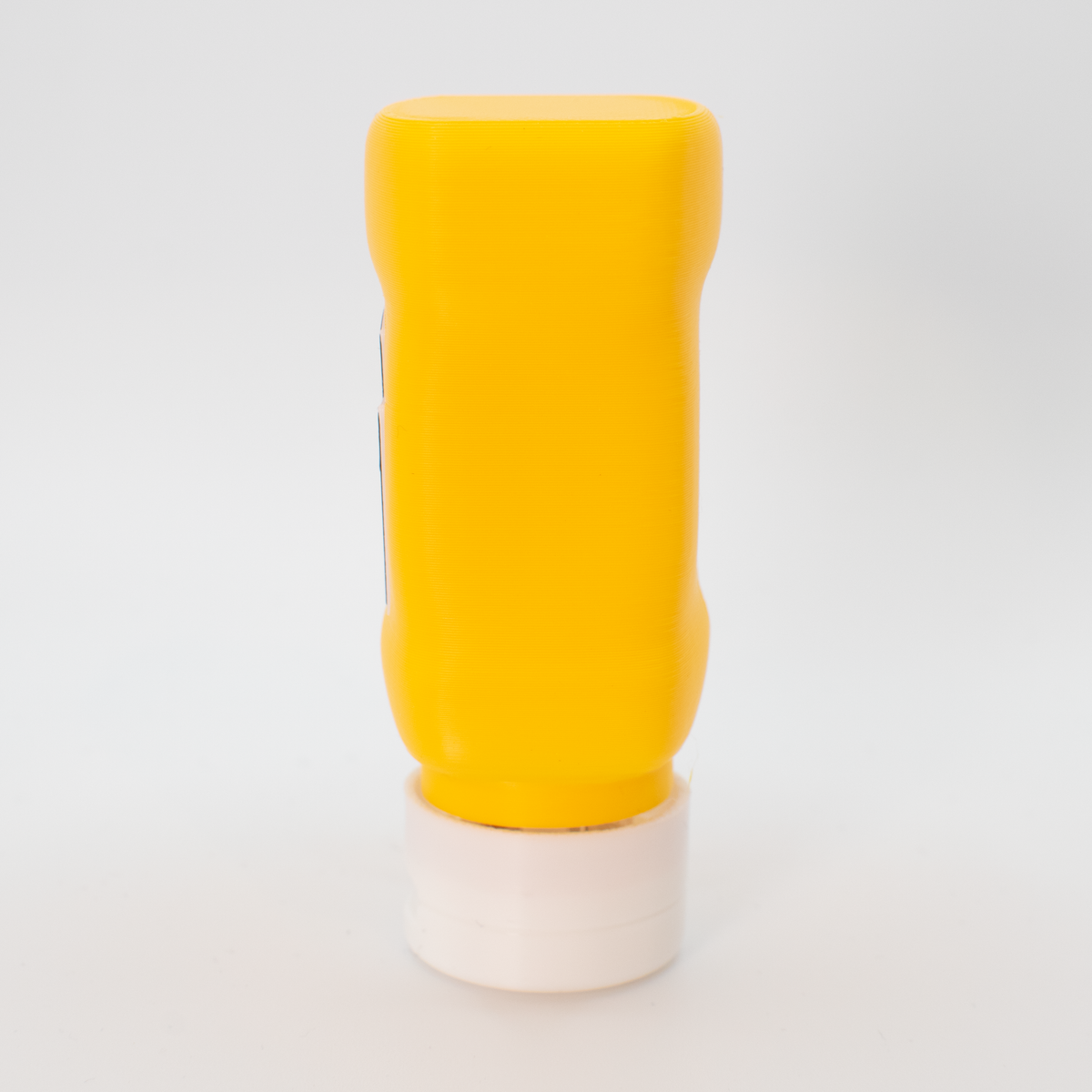 Mustard Bottle Fidget Clicker, side view