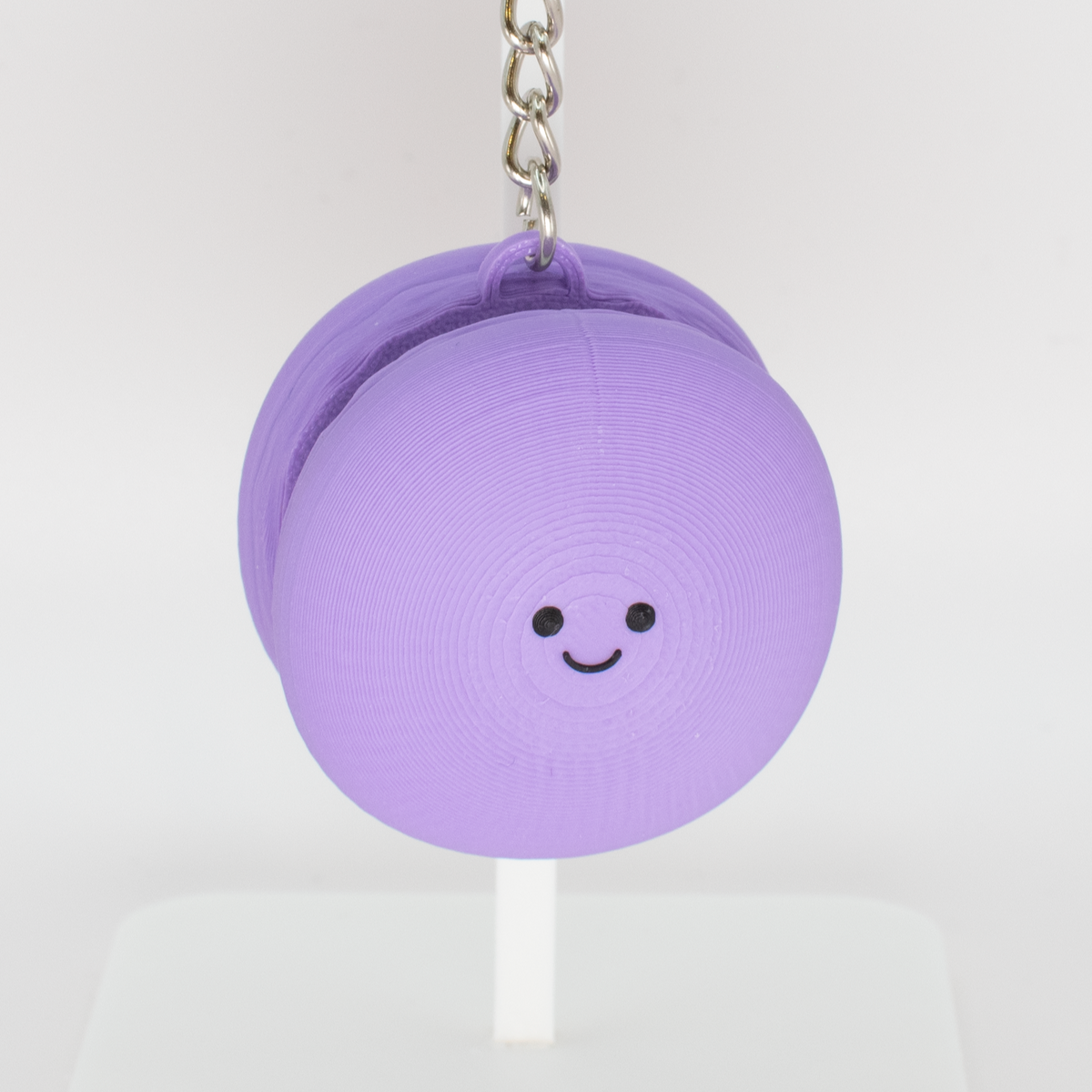 Smiley Macaron Fidget Clicker, lavender
