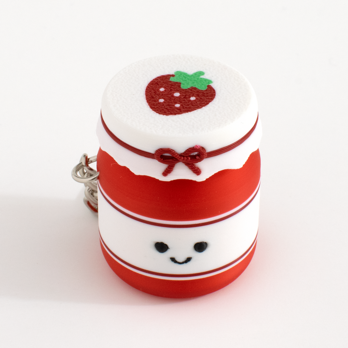 Strawberry Jam Jar Fidget Clicker, top view