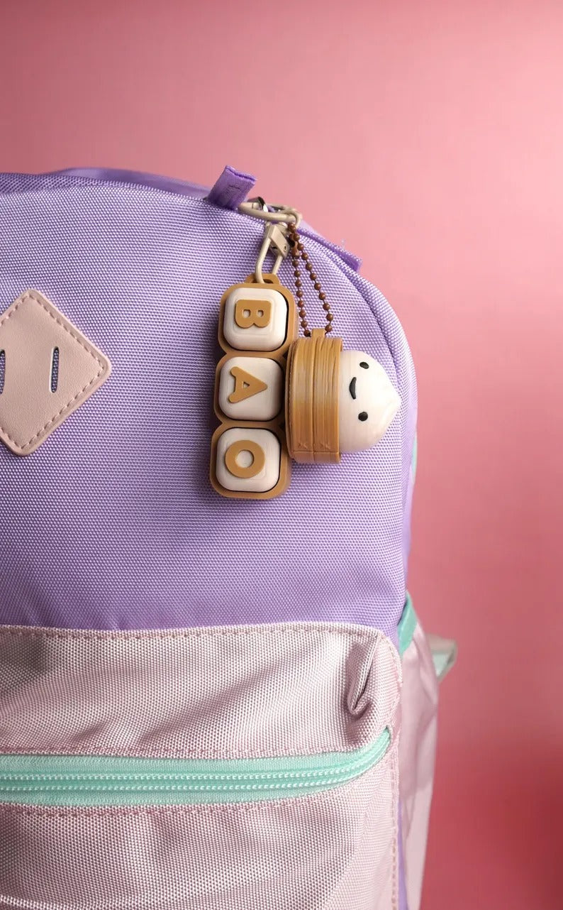 Custom Name Bubble Clicker Keychain (Milk Tea)