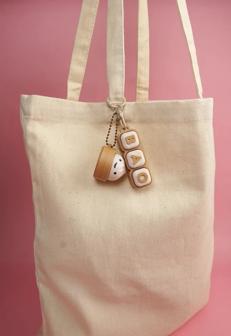 Custom Name Bubble Clicker Keychain (Milk Tea)