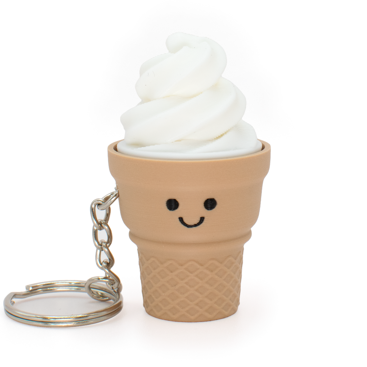 Soft Serve Ice Cream Fidget Clicker, vanilla