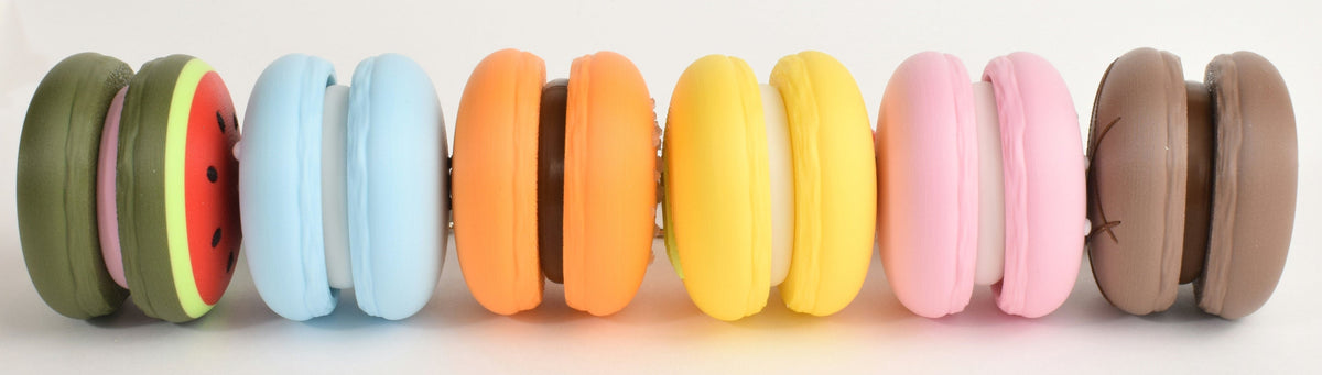 Mystery Macaron Fidget Clicker, inside view