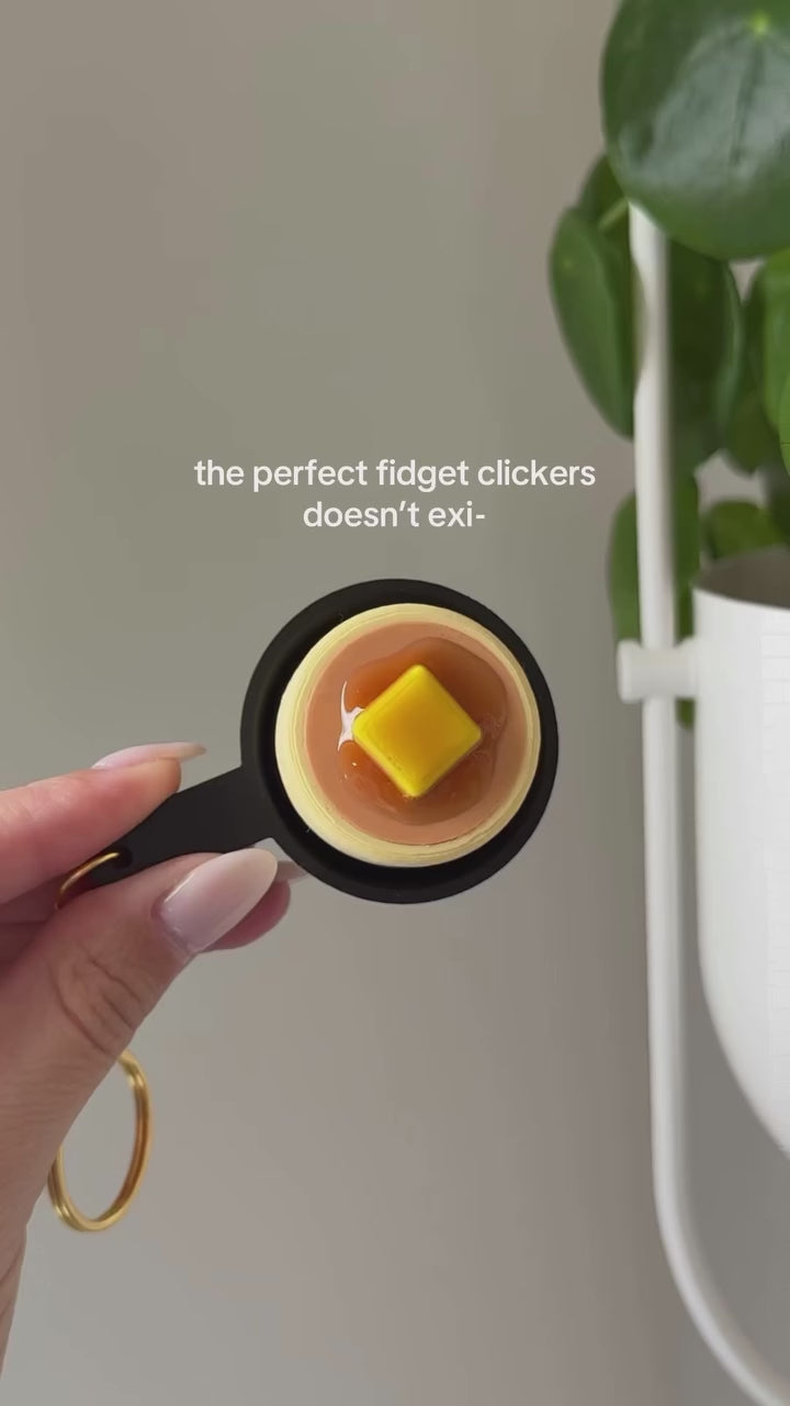 Kawaii Pancake Clicker Keychain