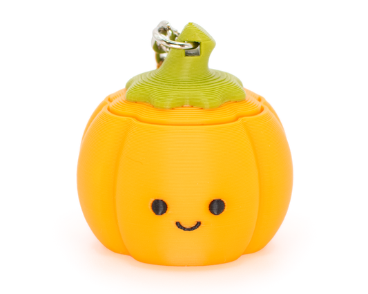 Pumpkin Fidget Clicker, on a keychain