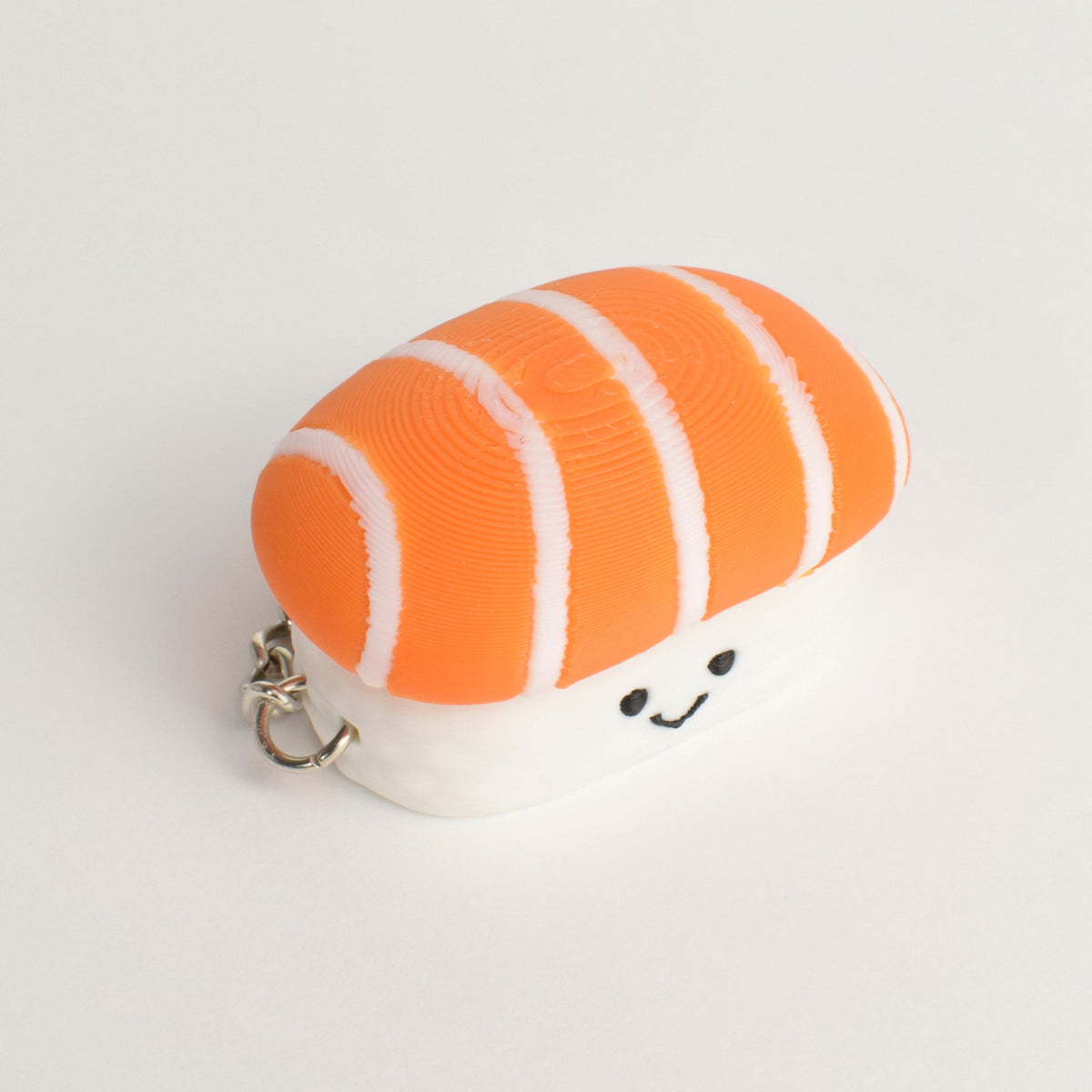Salmon Sushi Fidget Clicker, top view