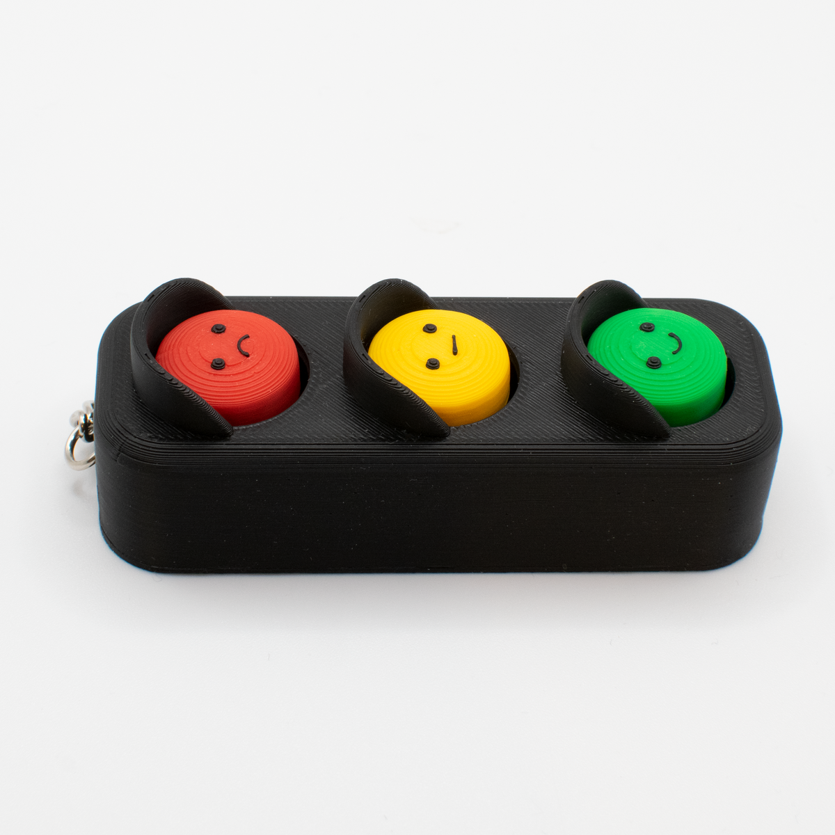 Traffic Light Fidget Clicker, side view