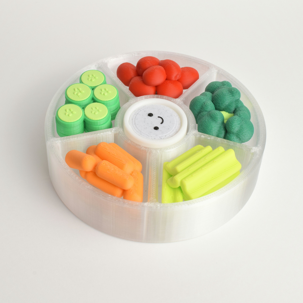 Veggie Platter Fidget Clicker, side view